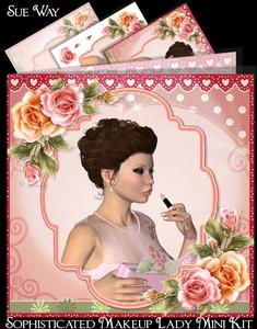 Sophisticated Makeup Lady Mini Kit