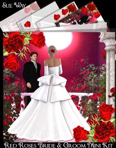 Red Roses Bride & Groom Mini Kit
