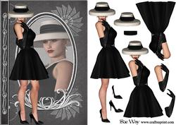 Little Black Dress Fashion Reflections Decoupage