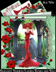 Elegant Fashion Ladies, Roses are Red Mini Kit