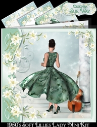 1950s Soft Lilies Lady Mini Kit