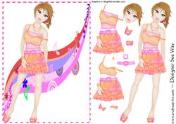 Team Pink Teen Decoupage & Card Front