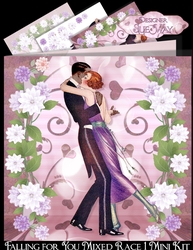 Falling for You Art Deco Mixed Race Couple Mini Kit 1