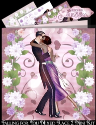 Falling for You Art Deco Mixed Race Couple Mini Kit 2