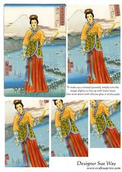 Oriental Lady Twisted Pyramid