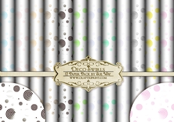 Deco Swirls 12 Backing Papers Kit