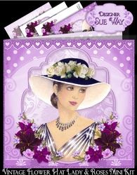 Vintage Flower Hat Lady Mini Kit
