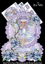 Sweet Little Lilac Dream Scalloped Round Easel Card Mini Kit