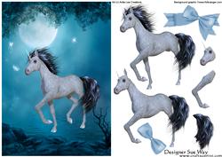 Unicorn Flight Decoupage