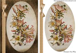 Vintage Orchid Card Front