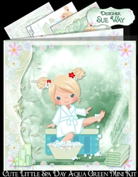Cute Little Spa Day Aqua Green Mini Kit