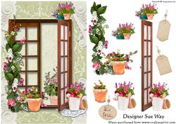 Garden Window Decoupage
