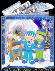 Three Little Boys Christmas Snow Fun Mini Kit