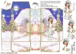 Sweet Little Snowy Christmas Presents Pinch Bag