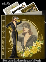 1930s Stocking Dress Fashion Reflections 7x7 Mini Kit