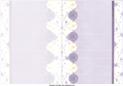 White and Purple Flowers Insert