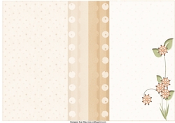 Dots and Stylish Flower Modern Insert