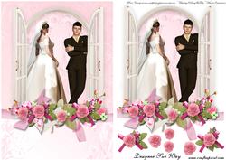 Bride and Groom at the Window