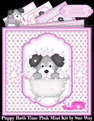 Puppy Bath Time Pink Mini Kit 