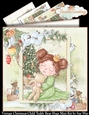 Vintage Christmas Child Teddy Bear Hugs Mini Kit