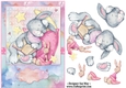 Story Time Rabbit A5 Card Front Topper and Decoupage