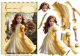 Sweet Little Princess Belle A5 Card Front & Decoupage
