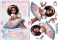 Birthday Girls Birthday Cake  A5 Topper and Decoupage