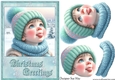 Catching Snowflakes A5 Card Front and Decoupage. First Christmas