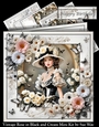 Vintage Rose Black and Cream Mini Kit