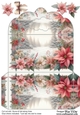 Poinsettia Fowers Snow Scene Money Wallet