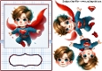 Superman A5 Card Front and Decoupage