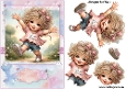 Its My Birthday! Girl A5 Topper and Decoupage