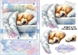 Bedhead Pups, Get Well Soon A5 Topper and Decoupage