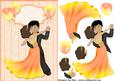 Dance Mith Me Tonight in Gold Card Front and Decoupage