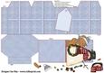 Bear Builds a Snowman Party Favour Place Setting Gift Box