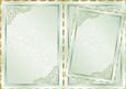 Pale Green Silk Card Base or Insert