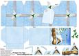 Christmas Snowy Cottage Party Favour Place Setting Gift Box