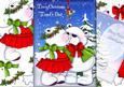 Christmas Mum & Dad Snow Scene A4 Card Kit