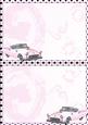 Pink Retro Car Horizontal Insert