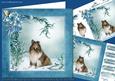 Christmas Rough Collie Dog Winter Scene Mini Kit