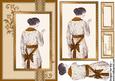 Portrait of a Lady in Bronze Ribbon Topper Card Front