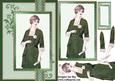 Portrait of a Lady in Emerald Ribbon Topper Card Front