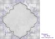 Silver Christmas Large Square Insert