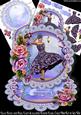 Lilac Rock and Roll Lady Round Easel Card Mini Kit
