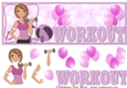 Workout Lady Word Dl Topper