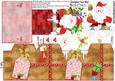 Santa in the Chimney Christmas Box Card