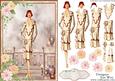 1920's Dotty Fashion Show Card Front and Decoupage