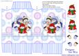 Festive Snow Family Pinch Bag