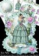 Victorian Lady Pretty Posy Scalloped Round Easel Card