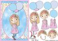 I'll Bring the Balloons! Party Girl Card Front and Decoupage